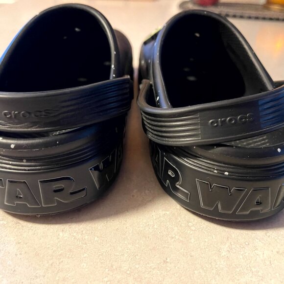 Crocs Star Wars Off Court Clog Light Up M5 W7 Black Galaxy New - Picture 4 of 11